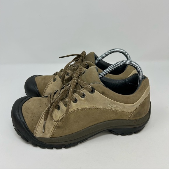Keen Brown Leather Casual Lace Up Walking Hiking Sneakers Size 9.5 (EU Size 40) - Picture 7 of 16